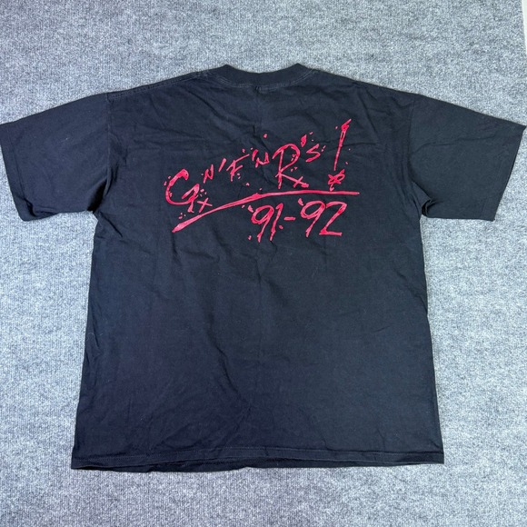 Vintage 1992 Guns N Roses 91-92 Tour T Shirt Licensed‎ Conart Graphic Tee XL - Picture 5 of 8